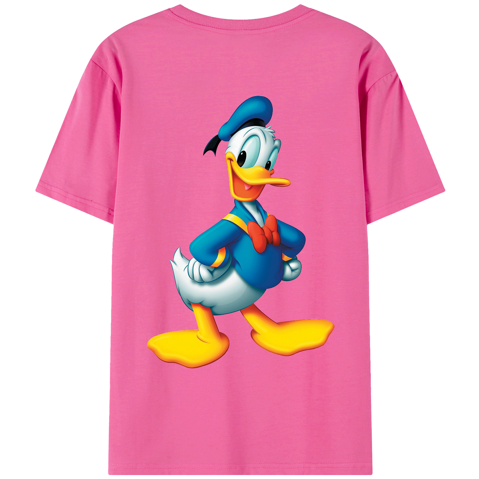 （画像用） ミッキーマウス Mickey Mouse レディース半袖Tシャツ(バックプリント)